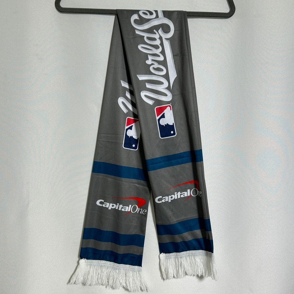 Dodgers vs Yankees 2025 World Series Grey Stadium Promo Supporter Scarf